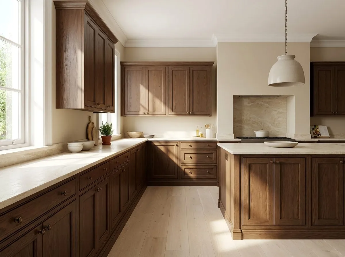 Classic cabinet style kitchen visualization