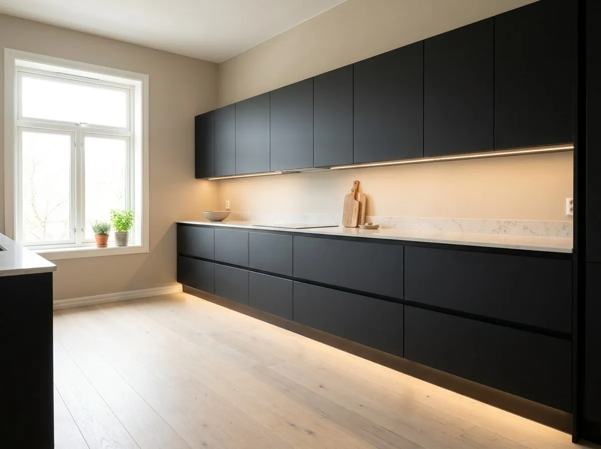 European cabinet style kitchen visualization
