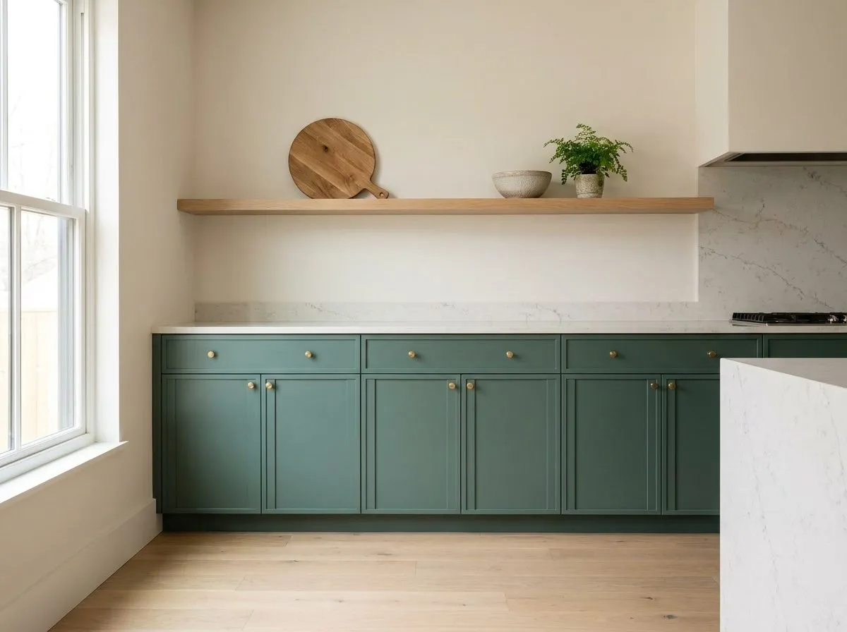 Slim Shaker cabinet style kitchen visualization